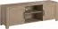 Meuble TV Alvier 03, Couleur : Châtaignier clair - 55 x 160 x 44 cm (H x L x P)