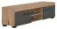 Meuble TV bas Colmenar 03 | Chêne et Gris moderne | 46 x 180 x 40 cm | Rangement pratique