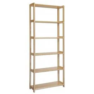 Bibliothèque - 80 cm de large, Pin Bois-massif, Couleur: Naturel Abbildung