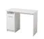 Bureau neutre Rovat 02 | 3 compartiments | Blanc & poignées grises | 74,5 x 100 x 50 cm | Design moderne