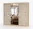 Armoire penderie coulissante miroir | 218 x 250 x 61 cm | 3 portes, 12 compartiments | Chêne bicolore Cévennes 20