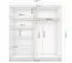 Armoire à portes coulissantes 2 m avec miroir | Blanc brillant | Gorski 29 | 218 x 203 x 61 cm | 6 compartiments