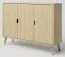 Commode en pin massif naturel Aurornis 43 | 104 x 142 x 40 cm | Design moderne et rangement optimisé