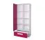 Chambre enfant Walter 6 pièces | Rose brillant & Blanc | Design moderne | Nombreux rangements