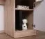 Bureau enfant Fabian 10 | Chêne clair, blanc et rose | 78 x 120 x 50 cm | Rangement optimisé
