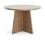 Table basse | table ronde | 75 x 75 x 47 cm | table d'appoint | petite table de salon | couleur noyer | chants ABS | Belladere 07