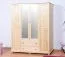 Chambre à coucher - Armoire Pin Bois véritable massif Naturel - Dimensions: 195 x 160 x 60 cm (H x L x P) Abbildung
