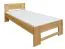 Lit simple / lit d'appoint en hêtre massif, naturel 111, sommier à lattes inclus - Dimensions 90 x 200 cm (L x l)