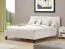 Lit double / Design neutre / Couleur : Cachemire / Surface de couchage : 160 x 200 cm / Pieds : Noir / Protection des bords ABS