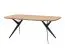 Table à manger en chêne massif Guiers 04 | Plateau huilé 4 cm | Pieds métal noir | Ovale | 78 x 140 x 90 cm