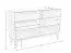 Commode 6 tiroirs Engordany 02 | Hêtre massif laqué | Noyer | 90 x 140 x 39 cm | Soft-close | Salon
