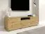 Meuble TV Zapopan 98 | Fonction push-to-open | Chêne Artisan | 42 x 150 x 40 cm | 4 compartiments | 3 portes