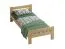 Lit 1 place Aixovall 09 | Pin massif naturel | Couchage 100 x 200 cm | Design robuste