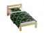 Lit une place Encamp 02 | Pin massif | Finition pin naturel | Surface de couchage 80 x 200 cm