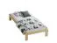 Lit simple design neutre Erts 01 | Pin massif | Finition pin | 80 x 200 cm