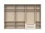 Penderie / Armoire à sept portes battantes Neiafu 82, Couleur : Cachemire, deux tiroirs, Système de fermeture Soft-Close, quatre tringles à vêtements, dimensions : 226 x 322 x 60 cm