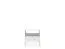 Table de chevet moderne Worthing 31, Couleur : Blanc / Or - dimensions : 56 x 54 x 39 cm (h x l x p)