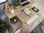 Bureau compact Apolo 145 | Sonoma | Avec plateau coulissant pour clavier | 48 x 94 cm