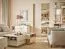 Table basse sur quatre roulettes / 1 compartiment ouvert / 1 tiroir / Couleur : Beige / Fonction Soft-Close / Fonction Push-to-open / Pour le salon