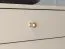 Armoire à chaussures Petkula 13 | 2 portes basculantes soft-close | 4 compartiments | Tiroir | Beige clair & or mat