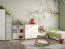 Coffre enfant Daniel 07 blanc/vert | 50 x 60 x 35 cm | ABS bords | Rangement literie | Haute stabilité