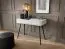 Coiffeuse blanche Makreb 19 | 2 tiroirs Soft Close | 80 x 103 x 49 cm | Pieds métal noir | Console chambre ou dressing