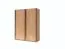 Armoire à portes coulissantes / Penderie Nikea, Couleur : Chêne Artisan - Dimensions : 198 x 180 x 60 cm (H x L x P)