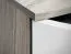 Vitrine Nese 04, couleur : blanc brillant / chêne San Remo - dimensions : 125 x 100 x 36 cm (h x l x p), avec suffisamment d'espace de rangement