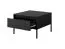 Table basse noire Balta 12 | Push-to-open | Pieds métal | 48 x 68 x 68 cm | Design moderne