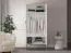 Armoire penderie Breckenridge 01 | 2 portes, 1 tringle, 2 étagères | Blanc | Soft-Close | 195 x 92 x 53 cm