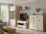 Meuble TV Kavieng 16 | Chêne / Blanc | 62 x 120 x 40 cm | Design moderne et capacité de rangement