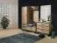 Armoire design Kanel 04 | Chêne et anthracite | 195 x 60 x 41 cm | Finition métal