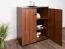 Commode Mojokerto 19 | Noyer & Noir | 121 x 80 x 39 cm | Design moderne et chaleureux