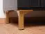 Buffet moderne noir mat Barbe 20 | 2 portes, 1 tiroir, 6 compartiments | Poignées dorées | 83,5 x 177 x 40 cm