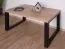 Table basse "Prizren" 02, Chêne artisan / Noir mat, 105 x 60 x 50 cm, convient comme table d'appoint pour le salon, la chambre à coucher, la chambre d'enfants, la chambre d'adolescents