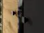 Armoire avec une tringle à vêtements Lassila 01, Couleur : Chêne Artisan / Noir - Dimensions : 191 x 92 x 54 cm (h x l x p), avec 2 portes et cinq casiers