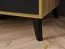 Armoire avec une tringle à vêtements Lassila 01, Couleur : Chêne Artisan / Noir - Dimensions : 191 x 92 x 54 cm (h x l x p), avec 2 portes et cinq casiers