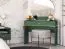 Table de maquillage Inari 09 vert forêt | 79 x 100 x 40 cm | 1 tiroir | Design moderne