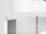 Table de nuit Sydfalster 04 | Blanc & Blanc brillant | 53 x 45 x 34 cm | 2 tiroirs, 1 niche