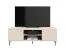 Meuble TV beige clair 160 cm | 2 portes, 4 compartiments | Finition haut de gamme | Design moderne Petkula 06