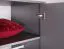 Chambre complète 6 pièces Hannut | Lit 160x200 cm | Armoire miroir | Anthracite moderne