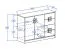 Commode enfant Fabian 08 | Chêne brun clair & blanc | 93 x 120 x 40 cm | Design moderne