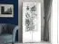 Vitrine blanche brillante | 191 x 87 x 41 cm | 4 portes, 5 compartiments | Design contemporain