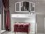 Coiffeuse Sydfalster 05 | Blanc brillant | 79 x 100 x 41 cm | 1 tiroir pratique