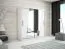150 cm de large Armoire avec 2 portes | 5 casiers | Couleur: Blanc Abbildung
