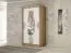 1 mètre de large Armoire avec 2 portes | Couleur : Chêne Sonoma / Blanc Abbildung