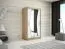 1 mètre de large Armoire avec 2 portes | Couleur : Chêne Sonoma / Blanc Abbildung