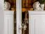 193 cm de large Armoire avec 3 portes, 5 casiers et 3 tiroirs en bois massif | Couleur: Blanc | Profondeur: 62 cm Abbildung