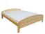 Bois massif Lit Pin 160 x 200 cm Naturel Abbildung