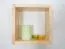 Étagère de cuisine Étagère suspendue Cuisine-Étagère murale - 25 cm de large, Pin Bois massif, Couleur: Naturel Abbildung